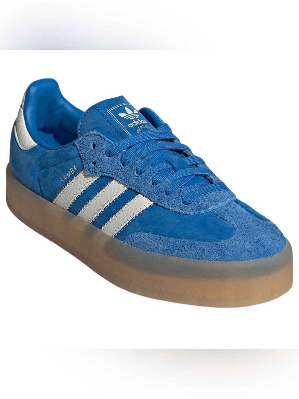 Adidas Sambae Sneakers Cloud White Silver Metallic Gum JI2743 Size 7.5 - Picture 9 of 10